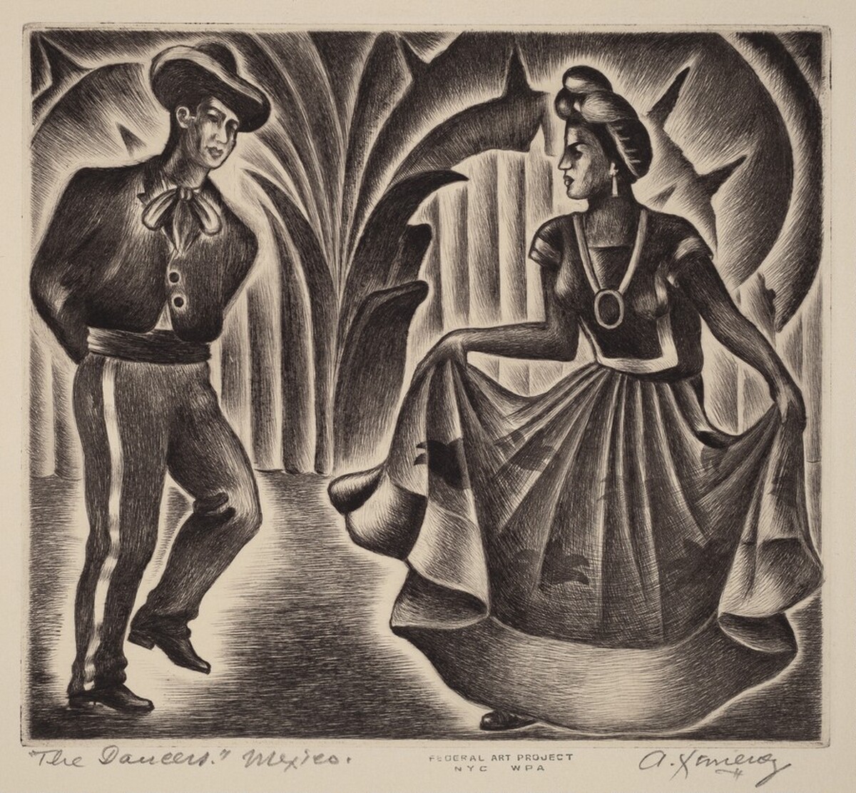 The Dancers by Alfredo Ximenez