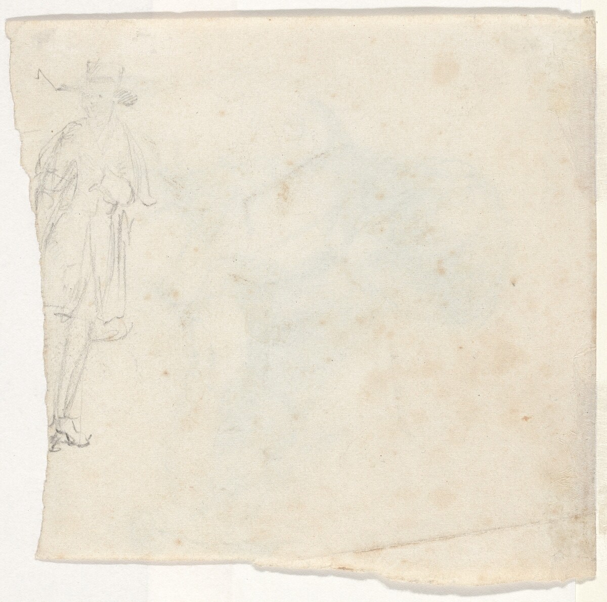Sketch of a Standing Man [verso] by William Sidney Mount