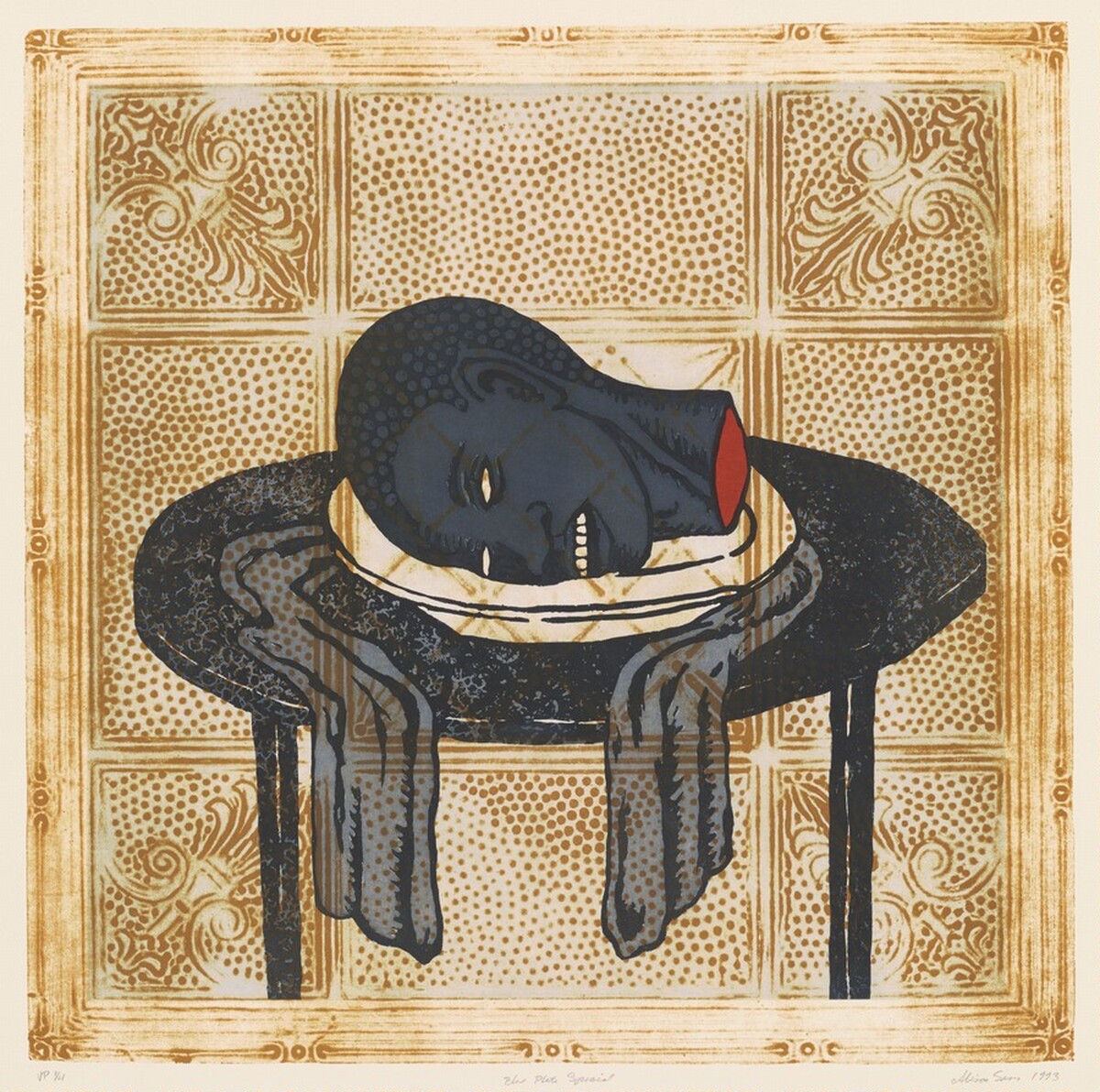 Blue Plate Special by Alison Saar