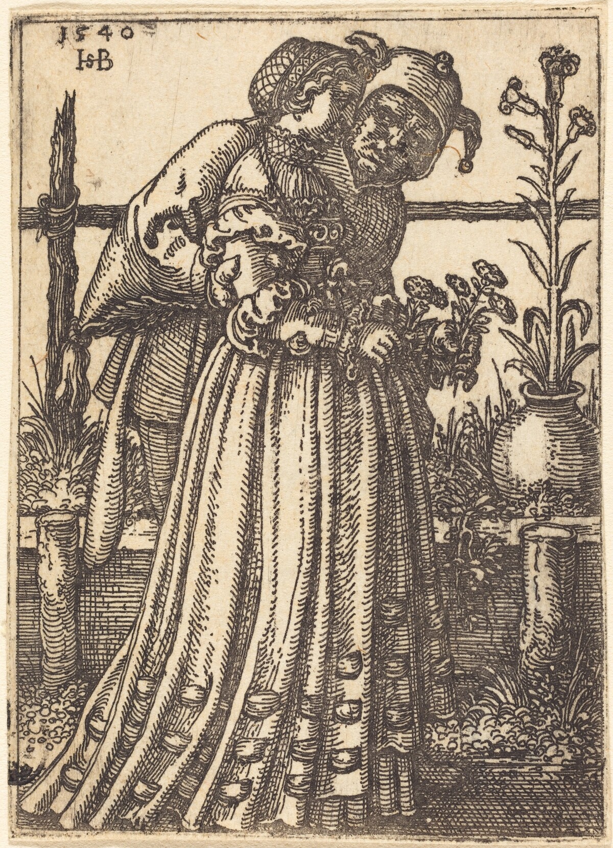 The Lady and the Fool by Sebald Beham