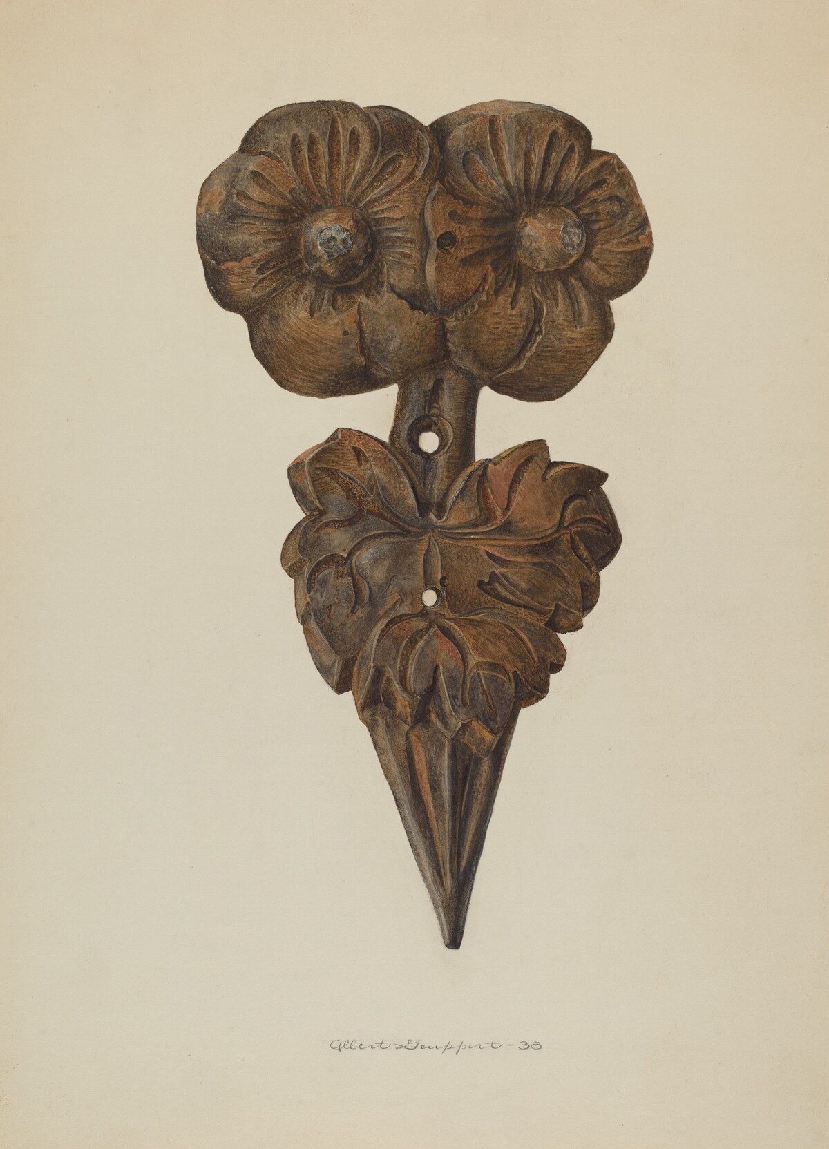 Leaf Finial by Albert Geuppert