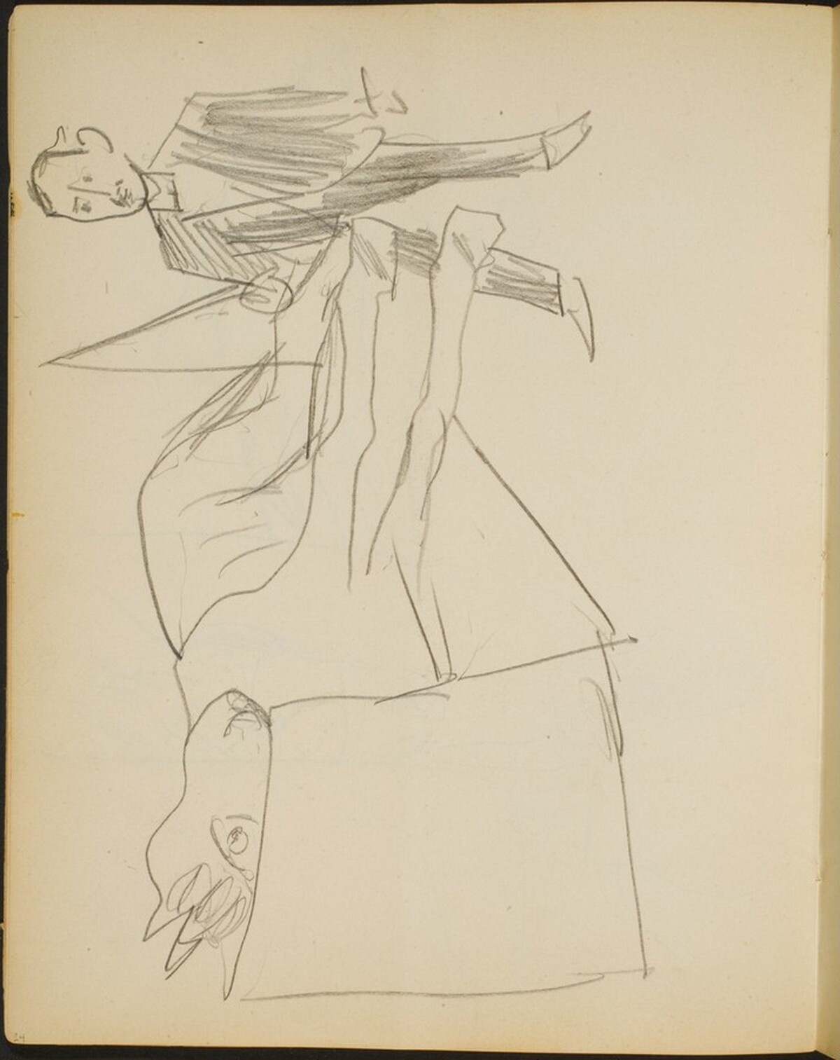 liegendes Pferd und Dompteur (Horse and Tamer) [p. 24] by Max Beckmann