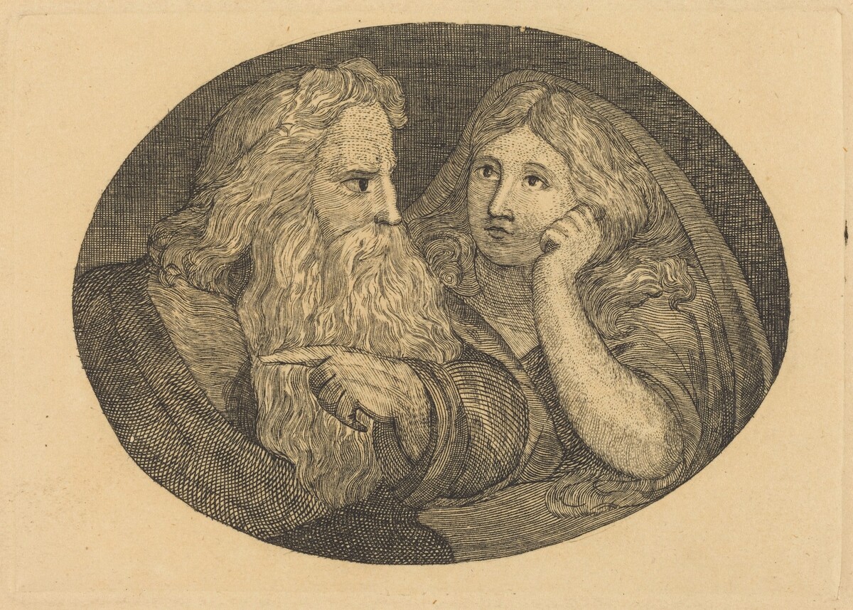 Lear and Cordelia by Thomas Butts, Jr. after William Blake
