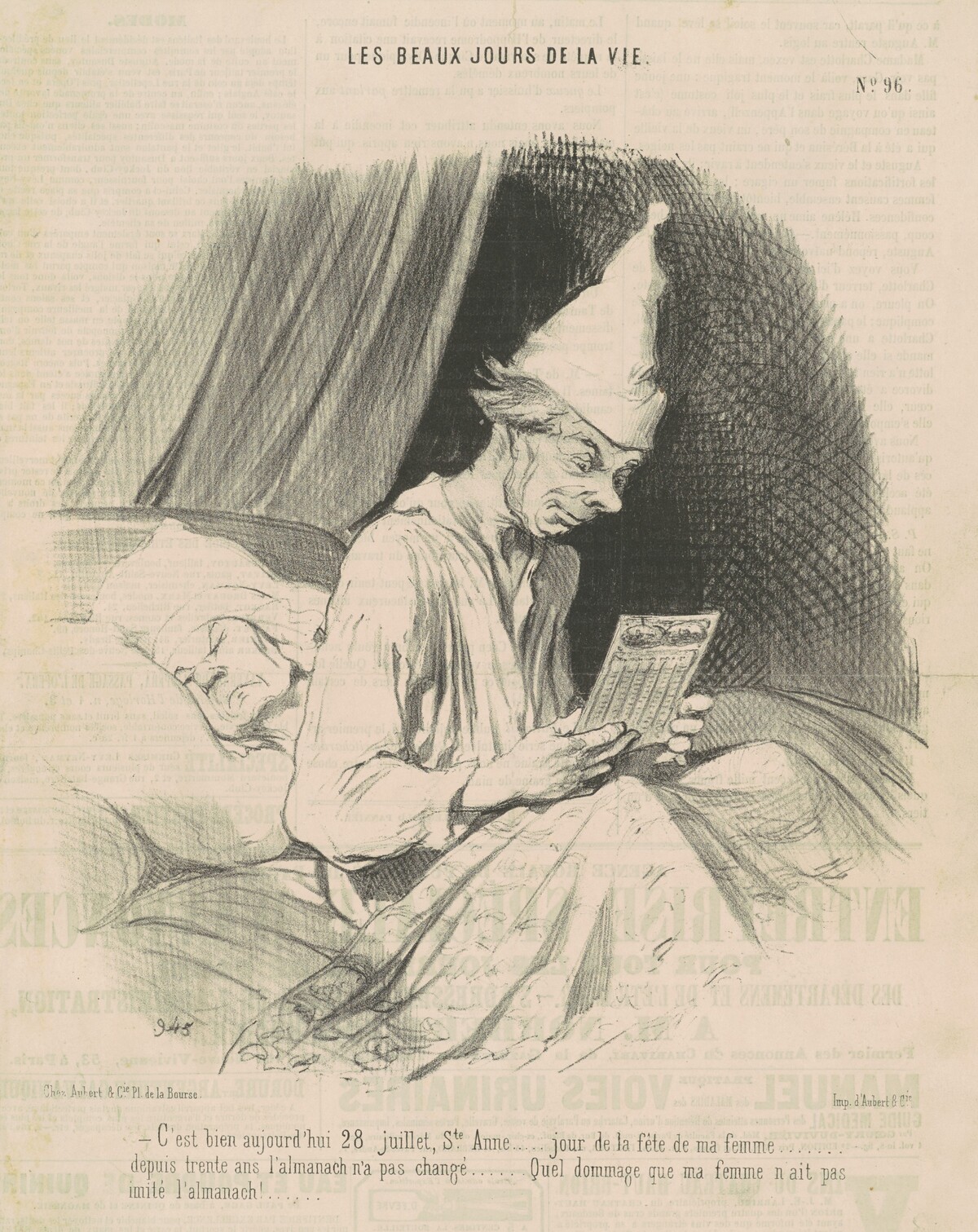 C'est bien aujourd'hui 28 Juillet ... by Honoré Daumier