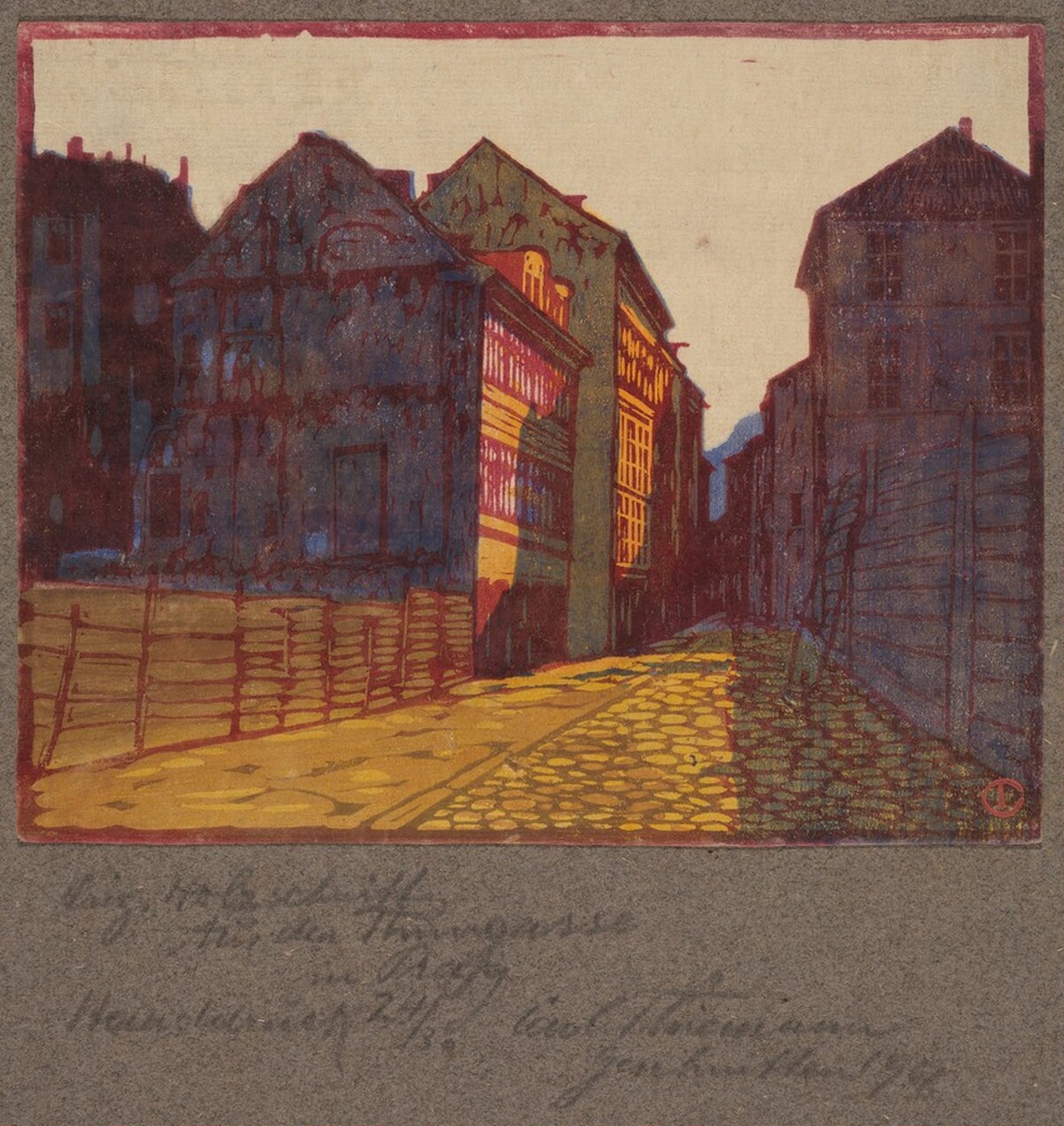Aus der Thungasse in Prag (From the Thungasse in Prague) by Carl Thiemann