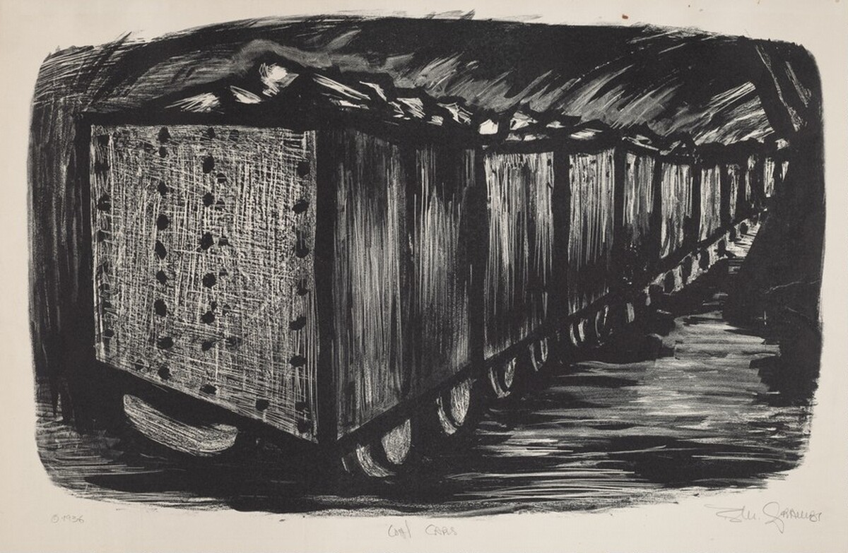 Coal Cars by Blanche Grambs