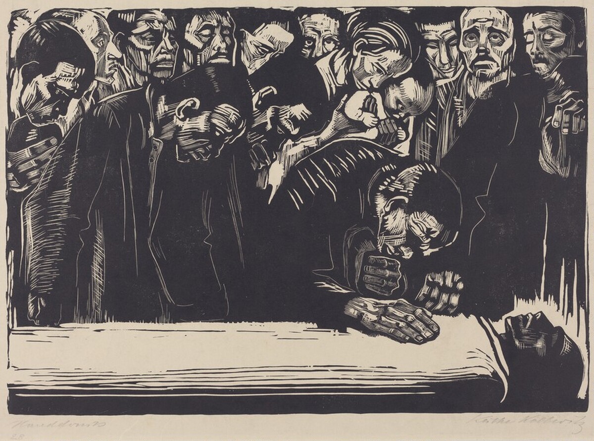 Memorial to Karl Liebknecht (Gedenkblatt fur Karl Liebknecht) by Käthe Kollwitz