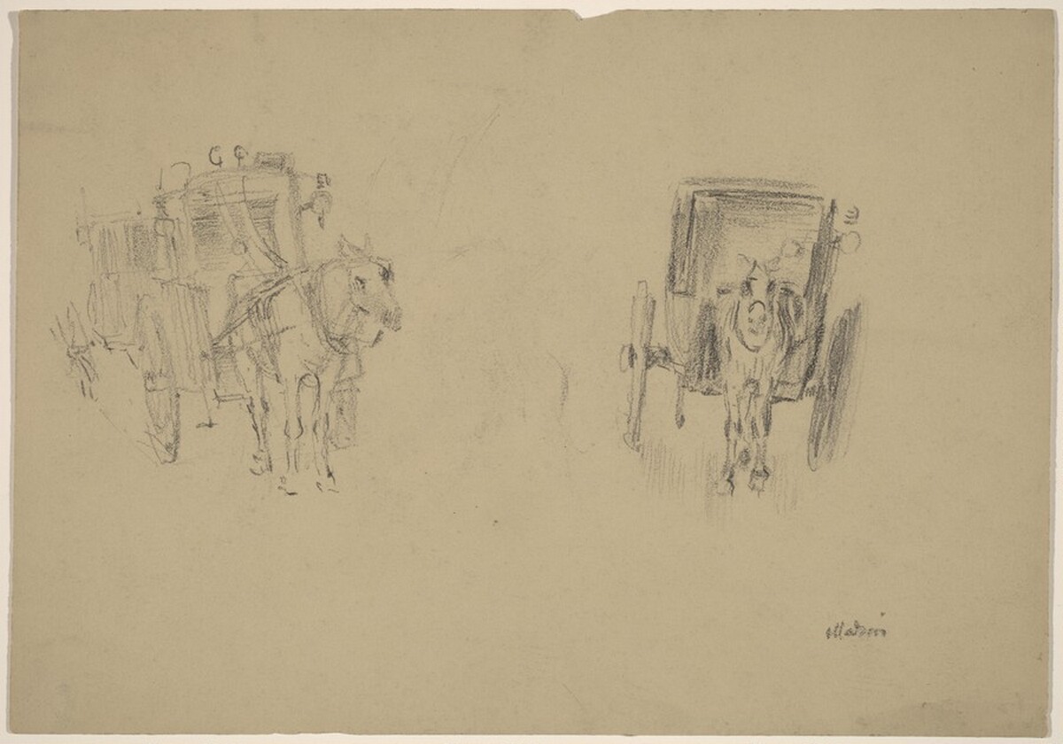 Hansom Cabs, New York by John Marin