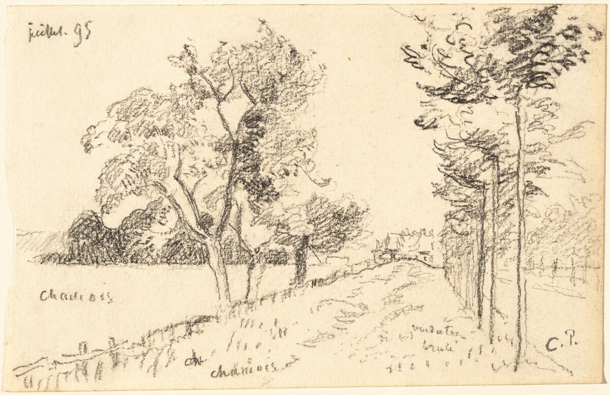 The Driveway by Camille Pissarro