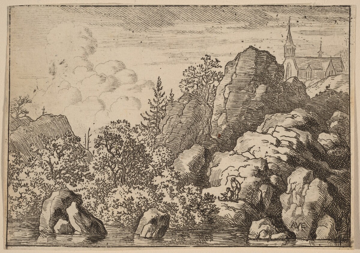 Church on a Hill by Allart van Everdingen