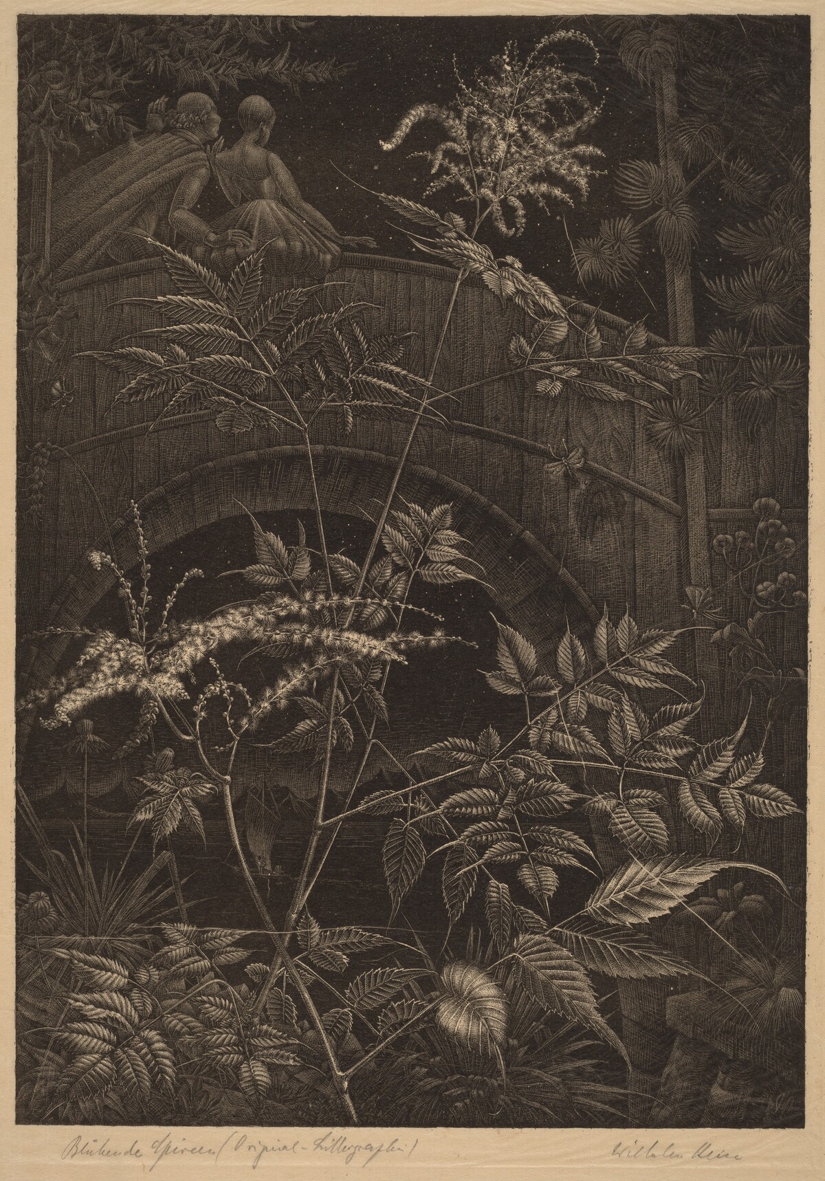 Blühende Spireen (Blooming Spiraea) by Wilhelm Heise