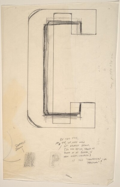 Sketch for "Building - Blocks for a Doorway" (C)