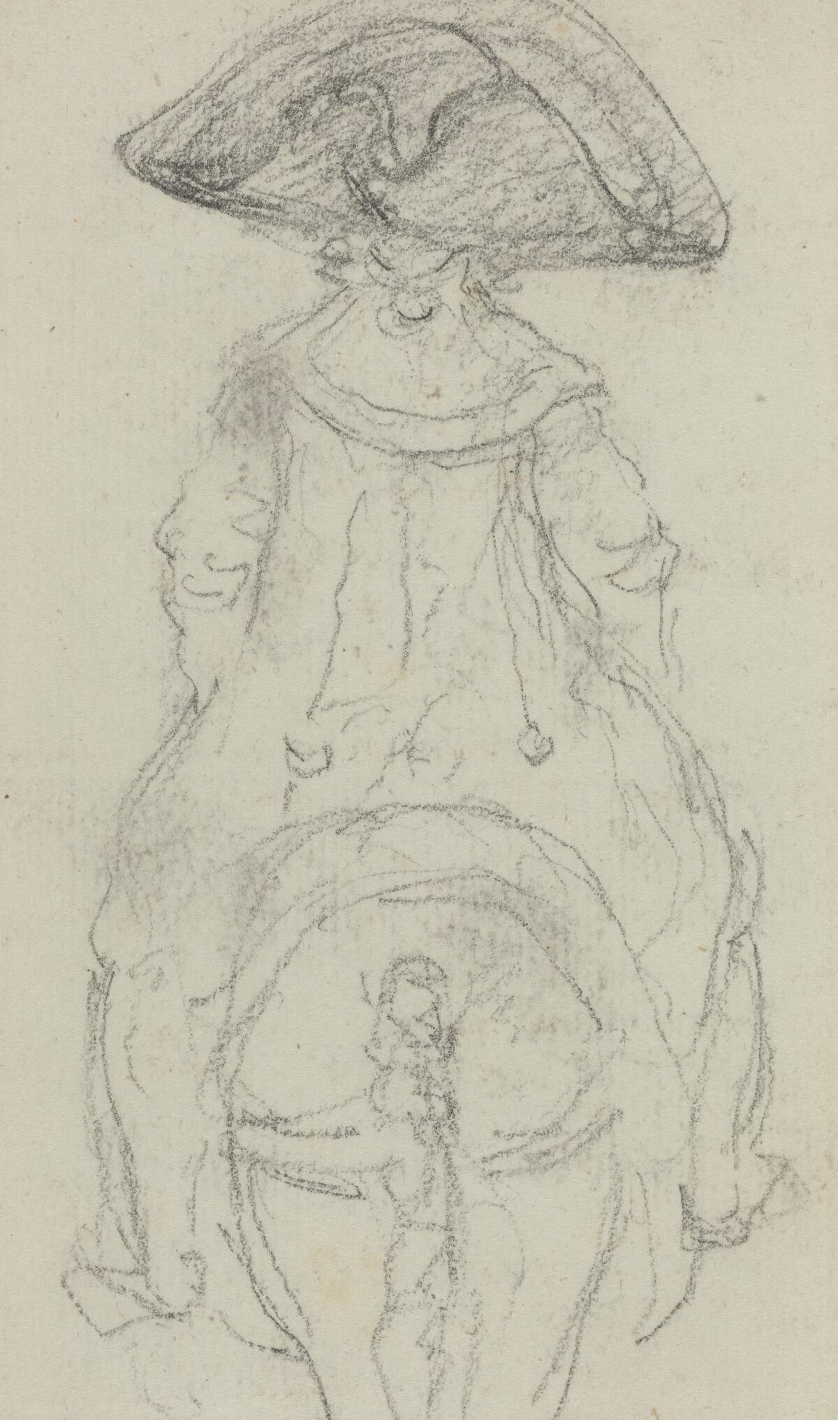 A Horseman Wearing a Grande Cockade [verso] by Vivant Denon