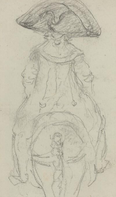 A Horseman Wearing a Grande Cockade [verso]