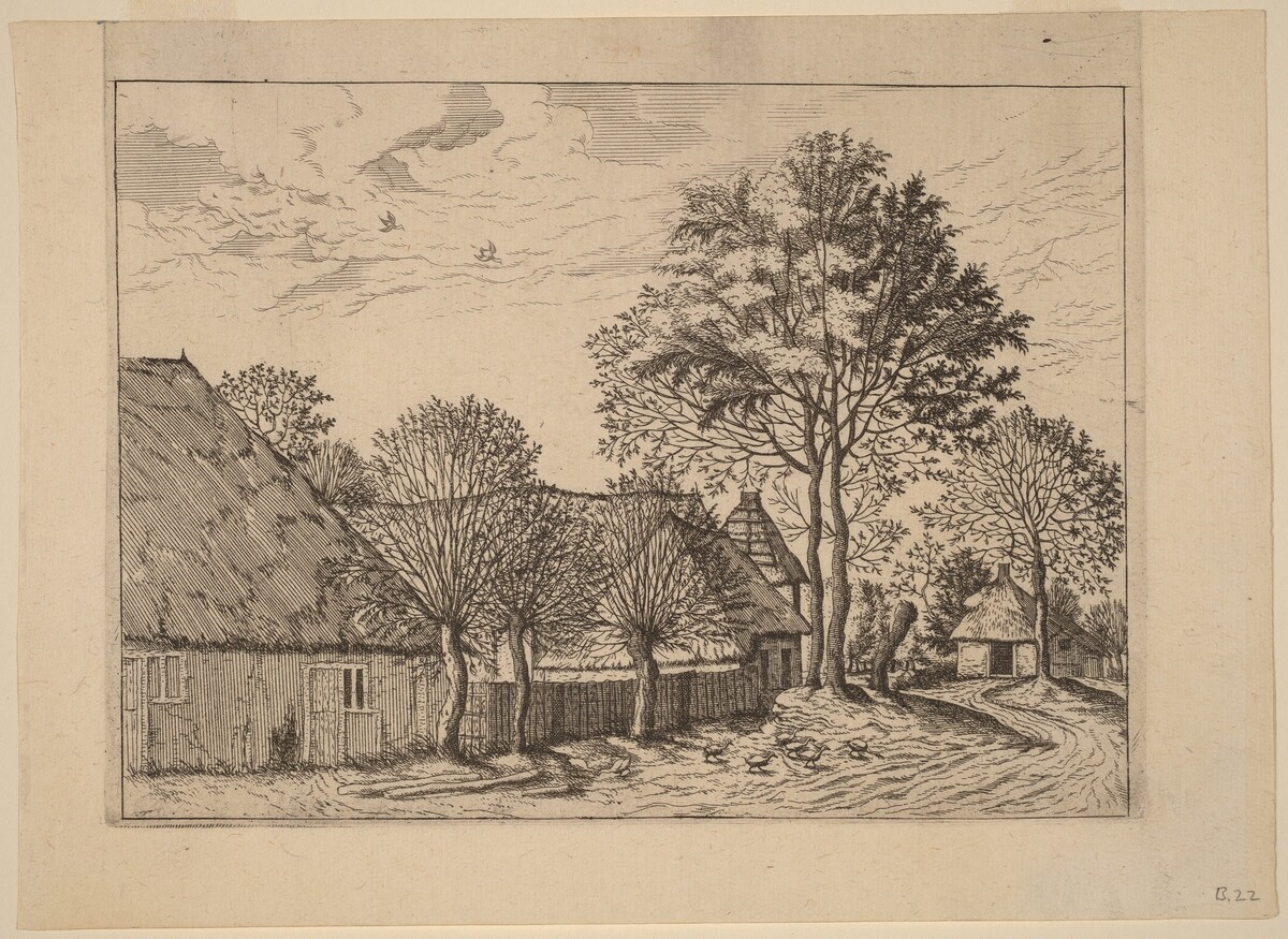 Farms by Johannes and Lucas van Doetechum after Master of the Small Landscapes
