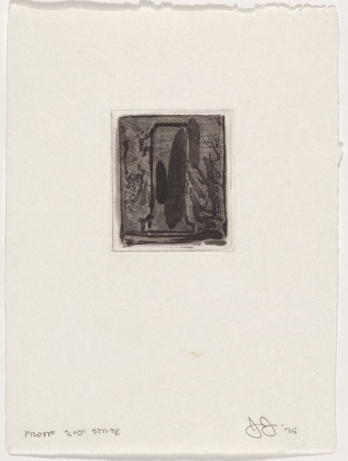 1 [proof of 2nd state] by Jasper Johns
