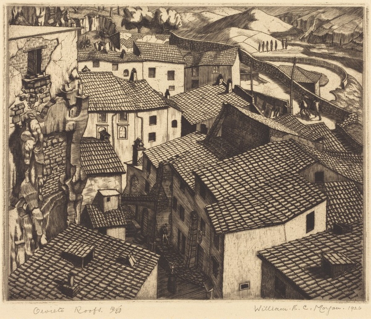 Orvieto Roofs by William Evan Charles Morgan