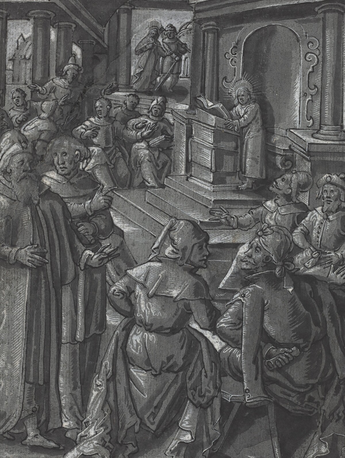 Christ Healing the Lame [verso] by German 16th Century