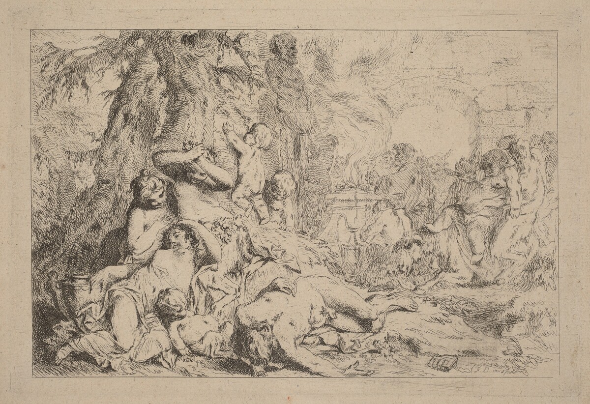 The March of Silenus by Louis-Felix de La Rue