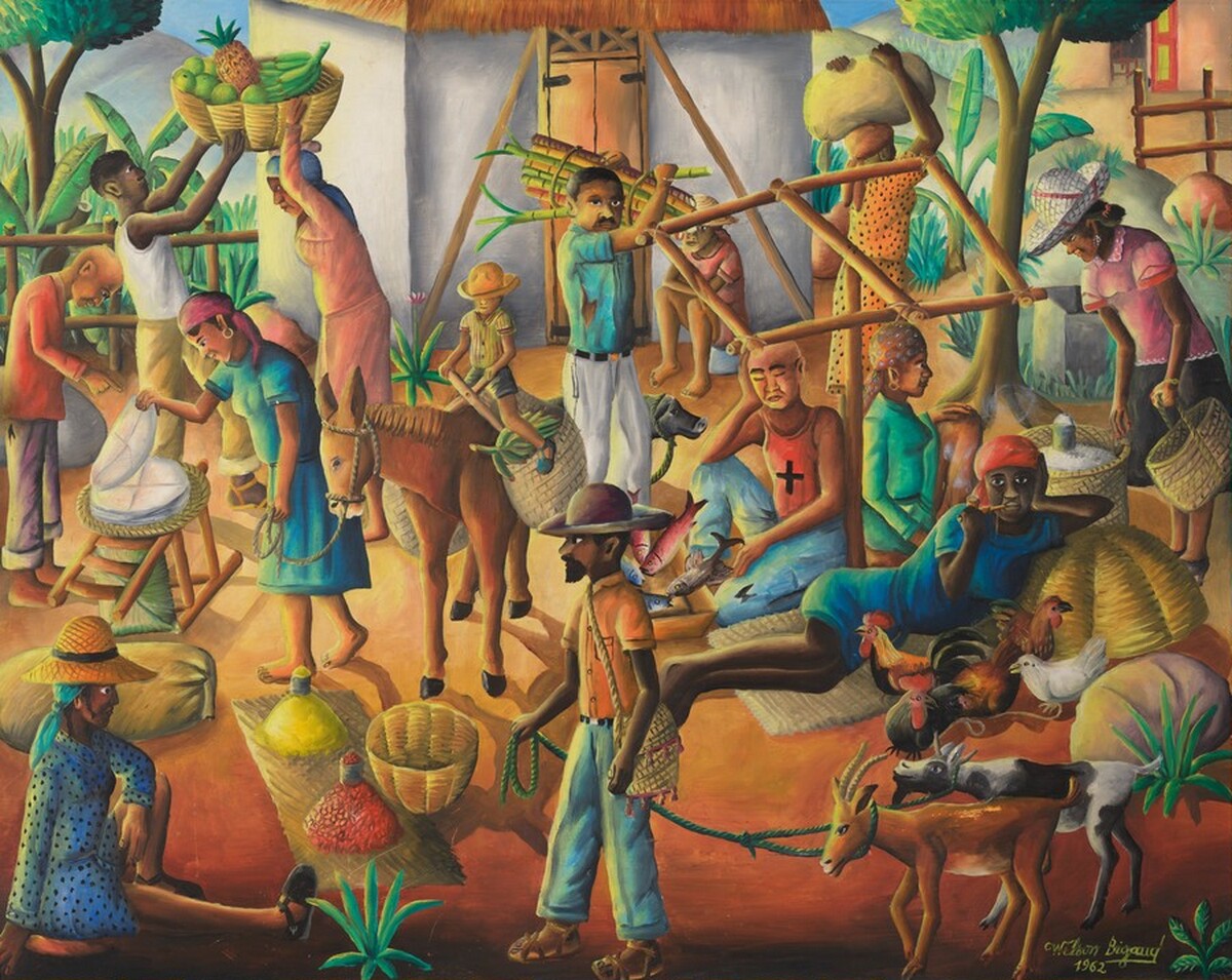 Village Evening by Wilson Bigaud