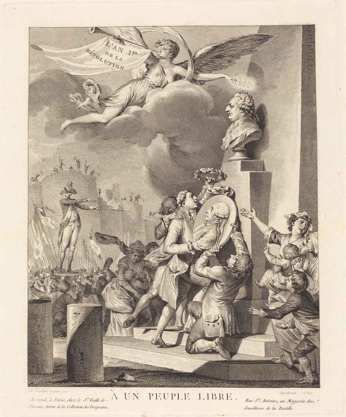 A un peuple libre by Jean Dambrun after Jean-Michel Moreau