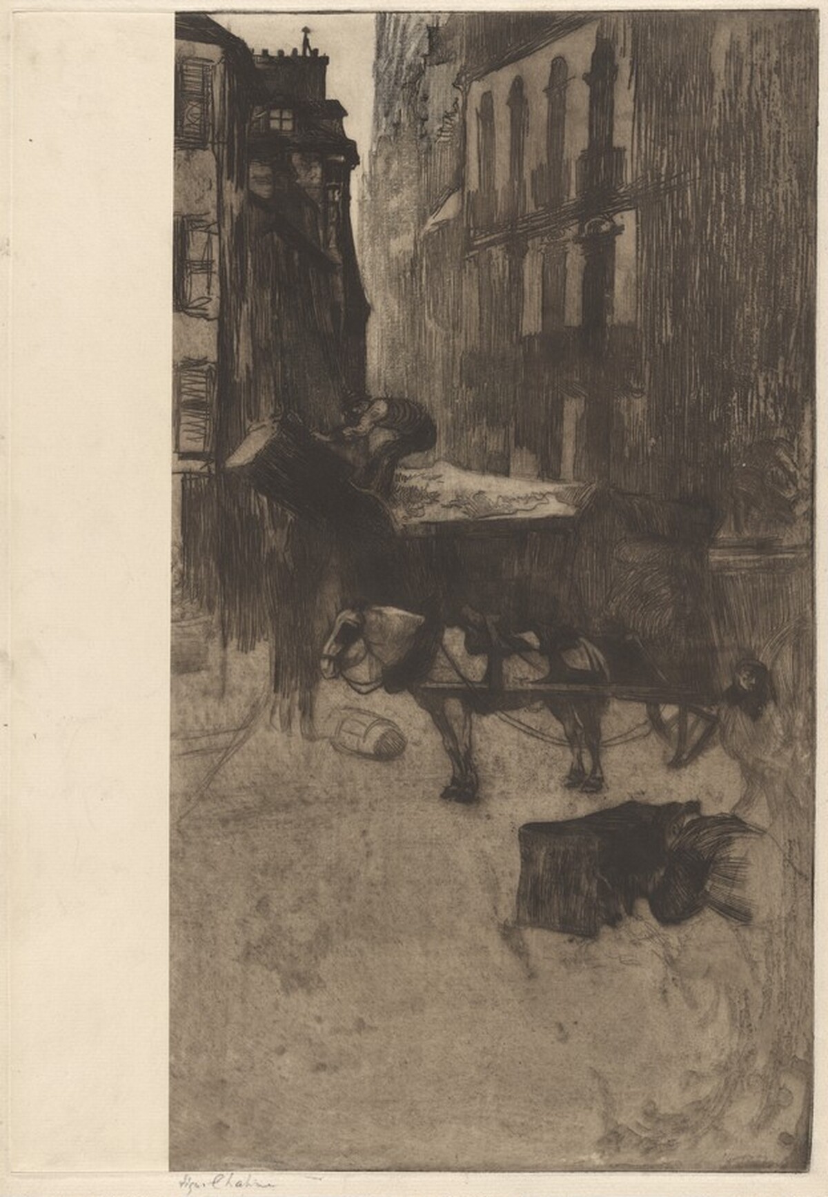 Les Boueux (The Garbage Collectors) by Edgar Chahine