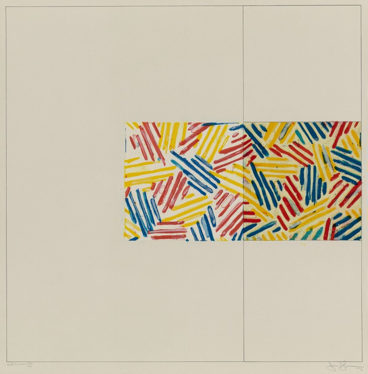 #3 (after 'Untitled 1975') by Jasper Johns