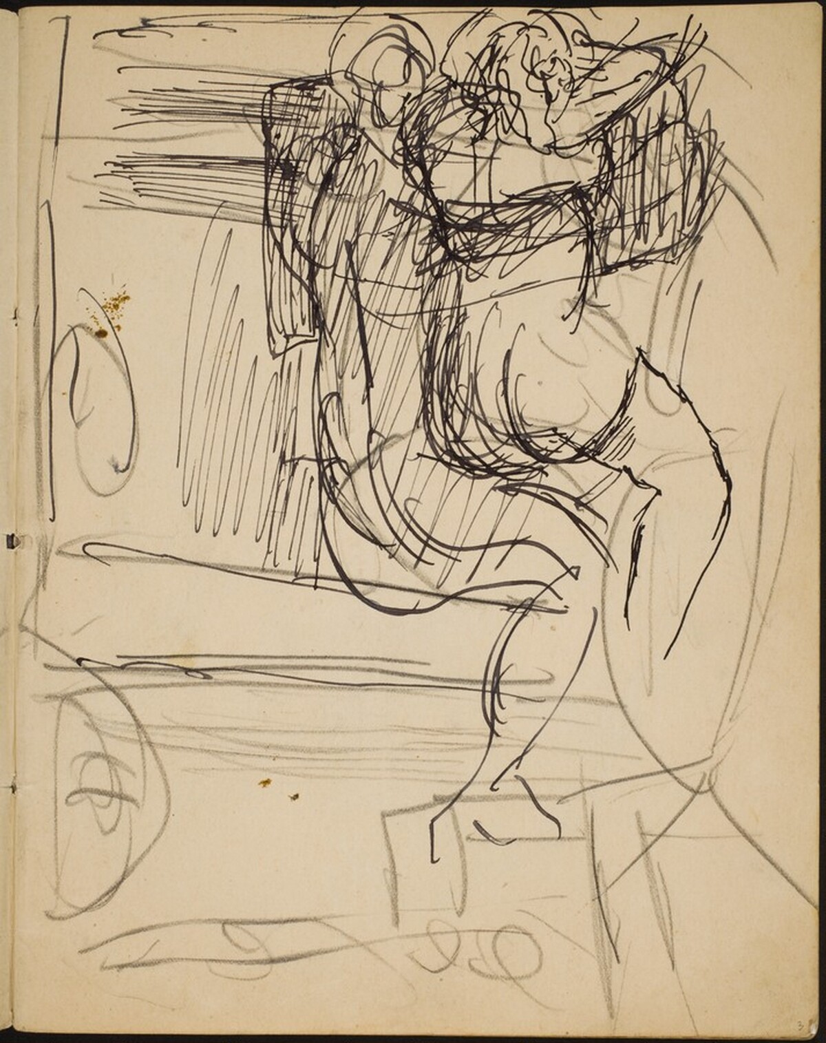 Liebespaar (Lovers) [p. 3] by Max Beckmann
