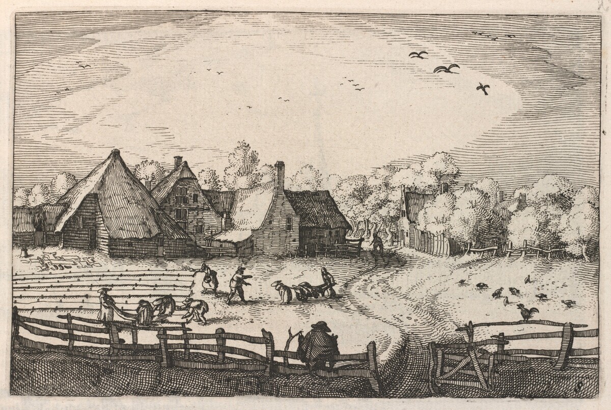 Blekerye aededuyne gelegen (Farms and Bleaching-Fields) by Claes Jansz Visscher