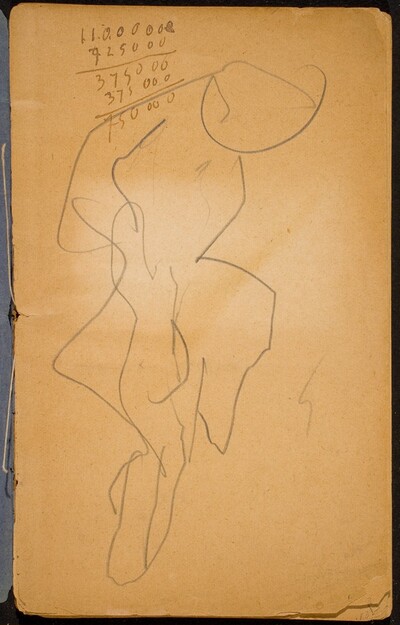 Begonnene Skizze, Notizen (Initial Sketch, Notation) [p. 1]