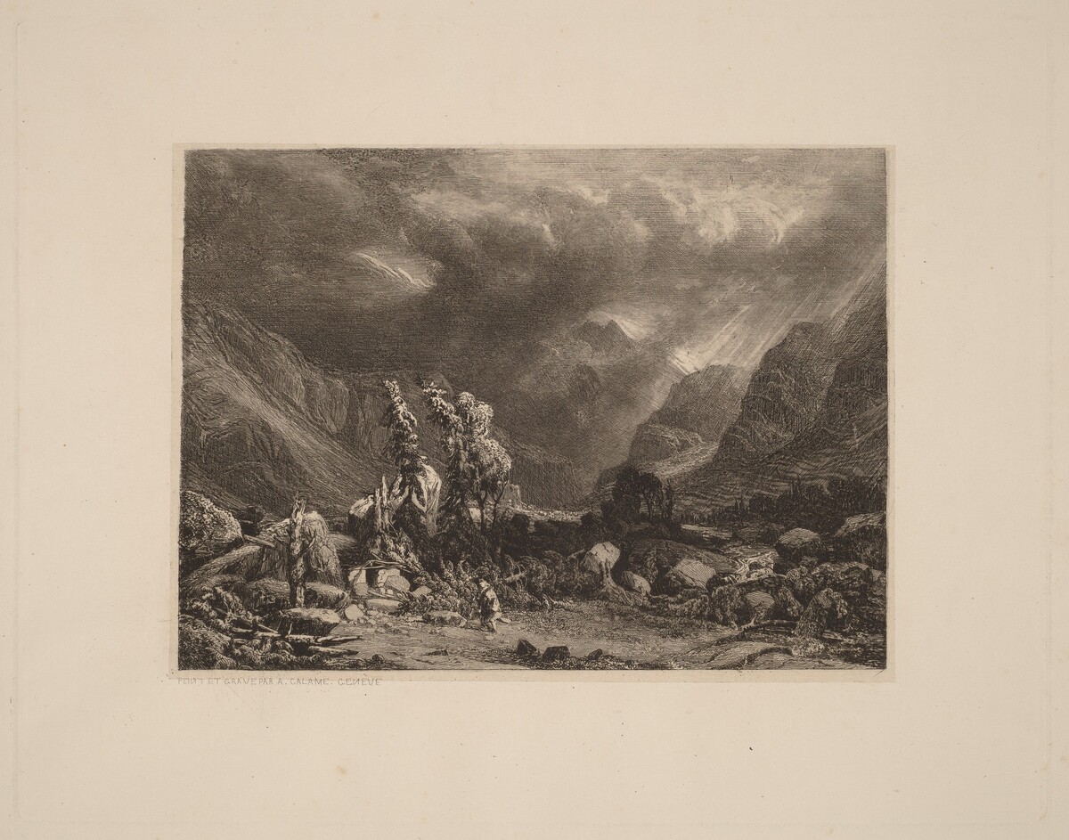 Storm in the Mountains by Alexandre Calame