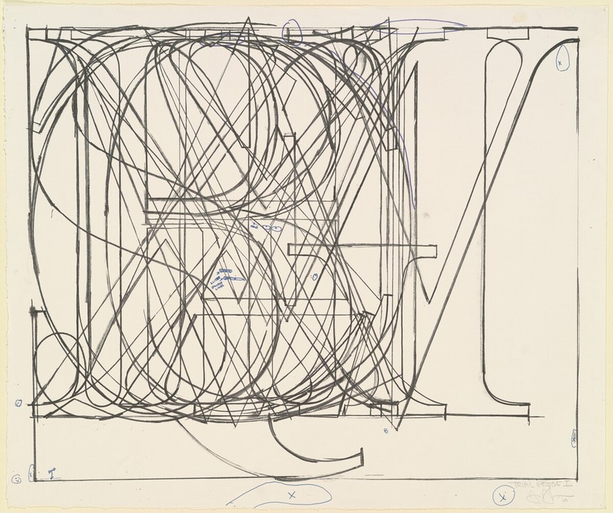 Alphabet [trial proof 1] by Jasper Johns