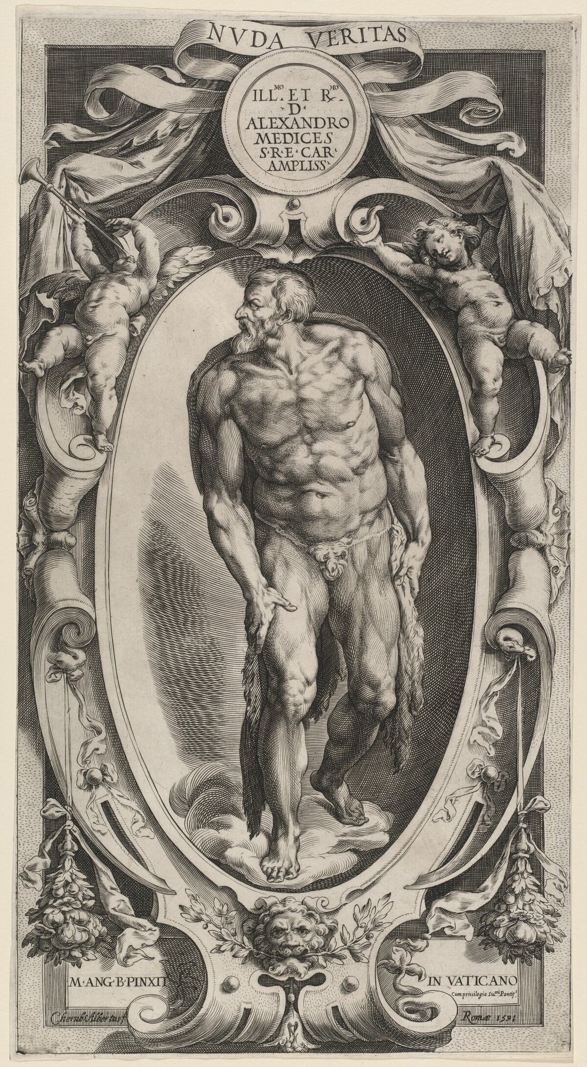Saint John the Baptist by Cherubino Alberti after Michelangelo
