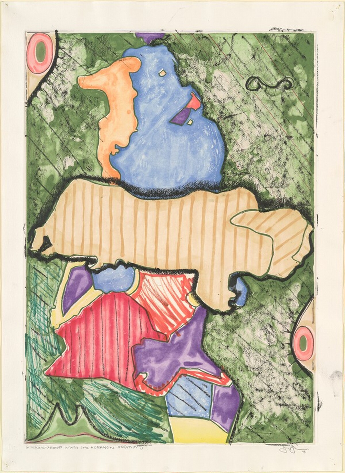 Green Angel [working proof] by Jasper Johns