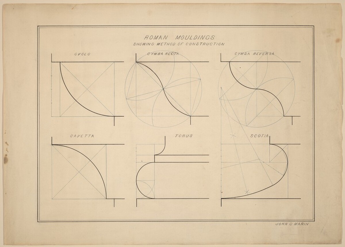 Roman Mouldings by John Marin