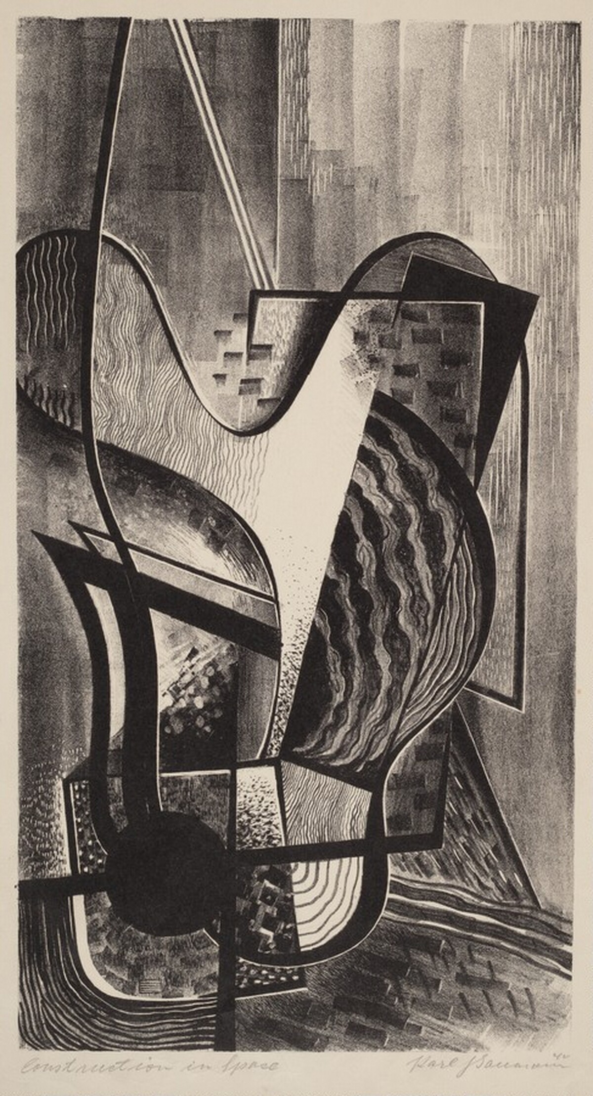 Construction in Space by Karl Herman Baumann