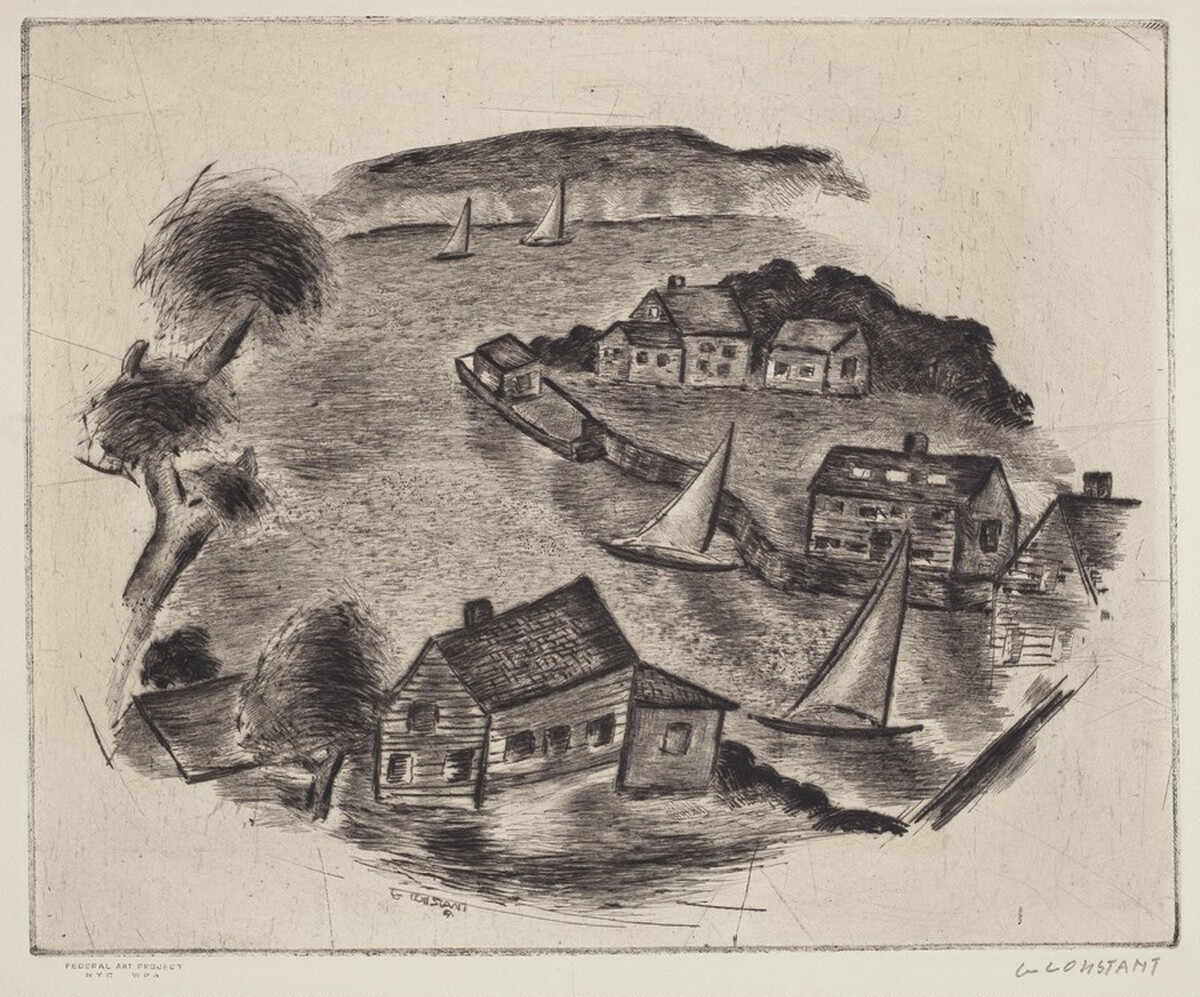 Connecticut Landscape by George Constant