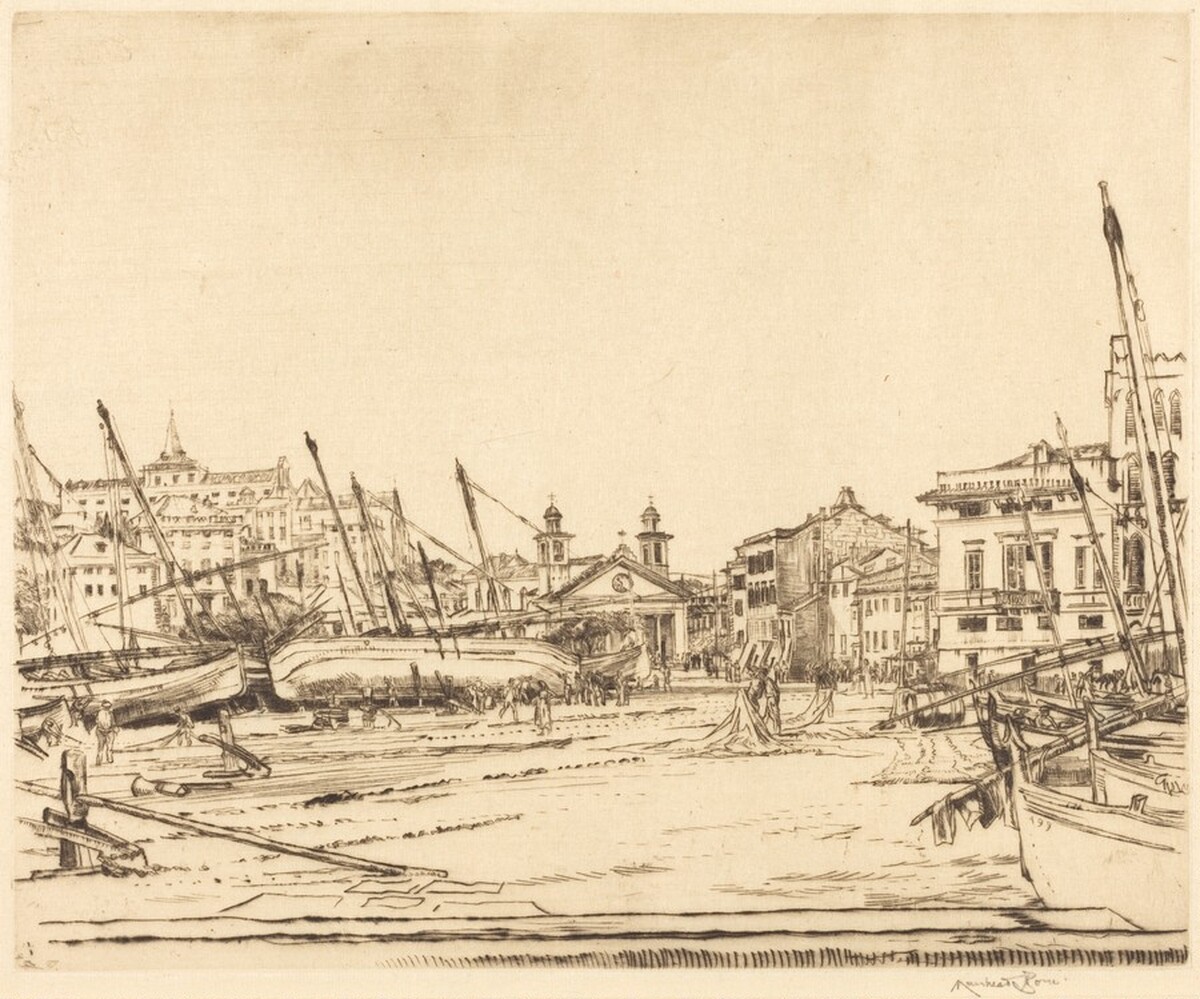 Sestri Levante by Sir Muirhead Bone