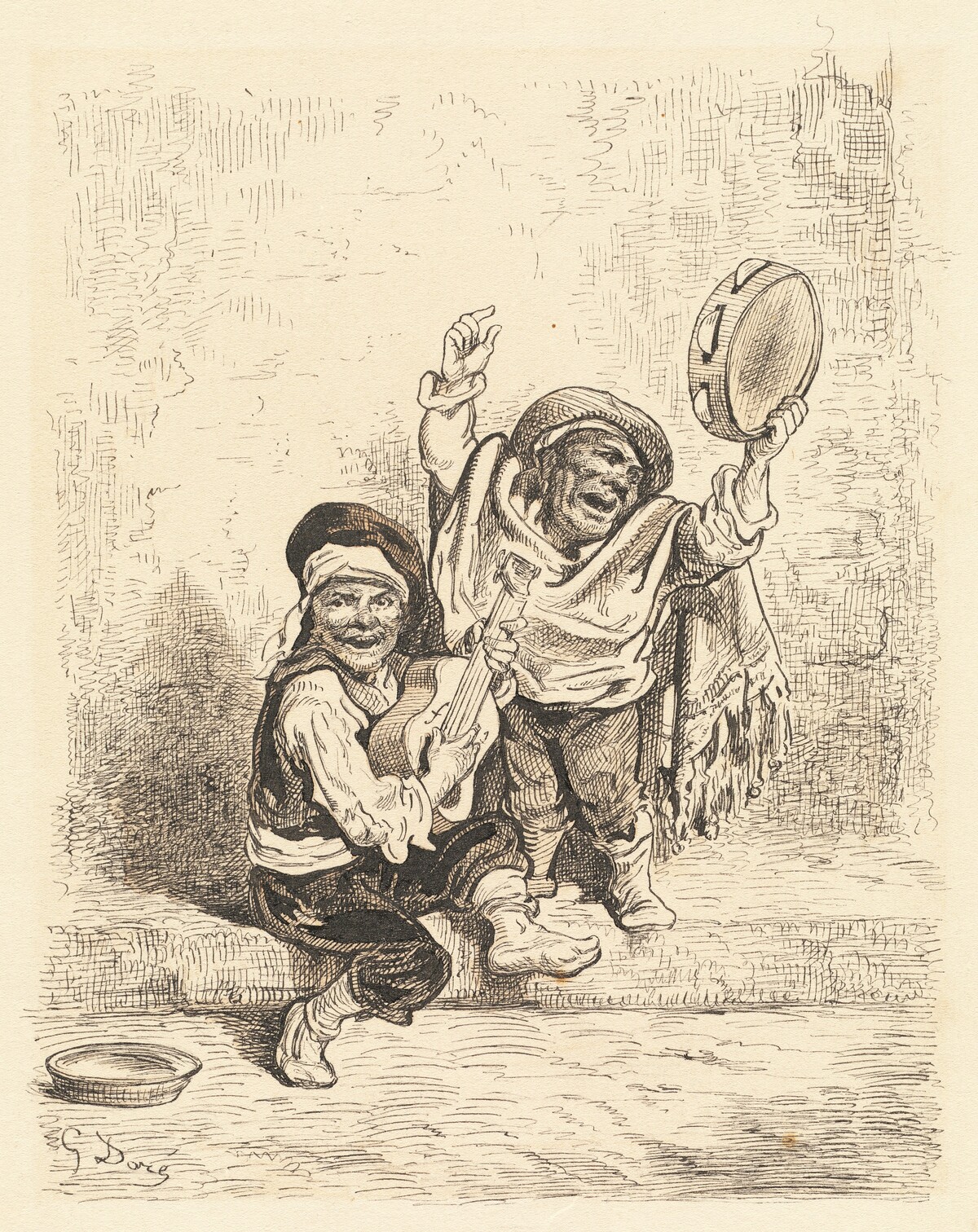 Dwarf Musicians of Granada by Gustave Doré
