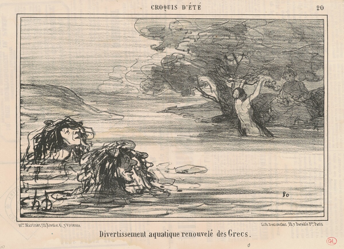 Divertissement ... renouvelé des Grecs by Honoré Daumier
