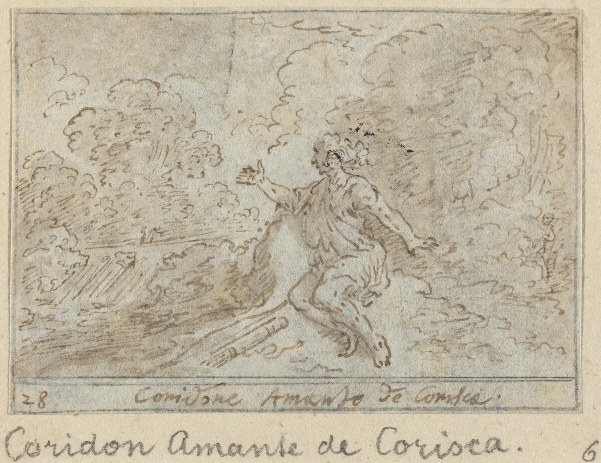 Coridone, Lover of Corisca by Johann Wilhelm Baur