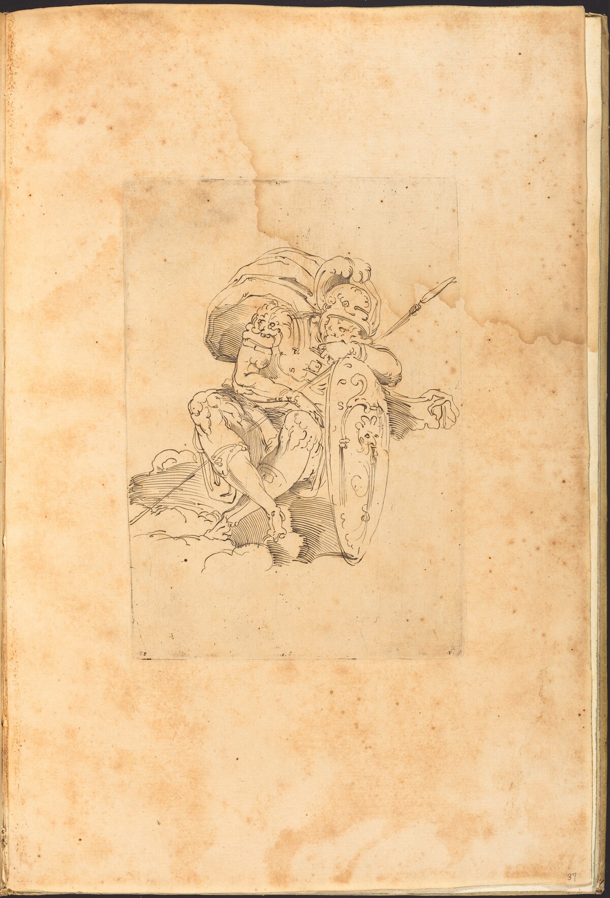 Print from Drawing Book by Luca Ciamberlano