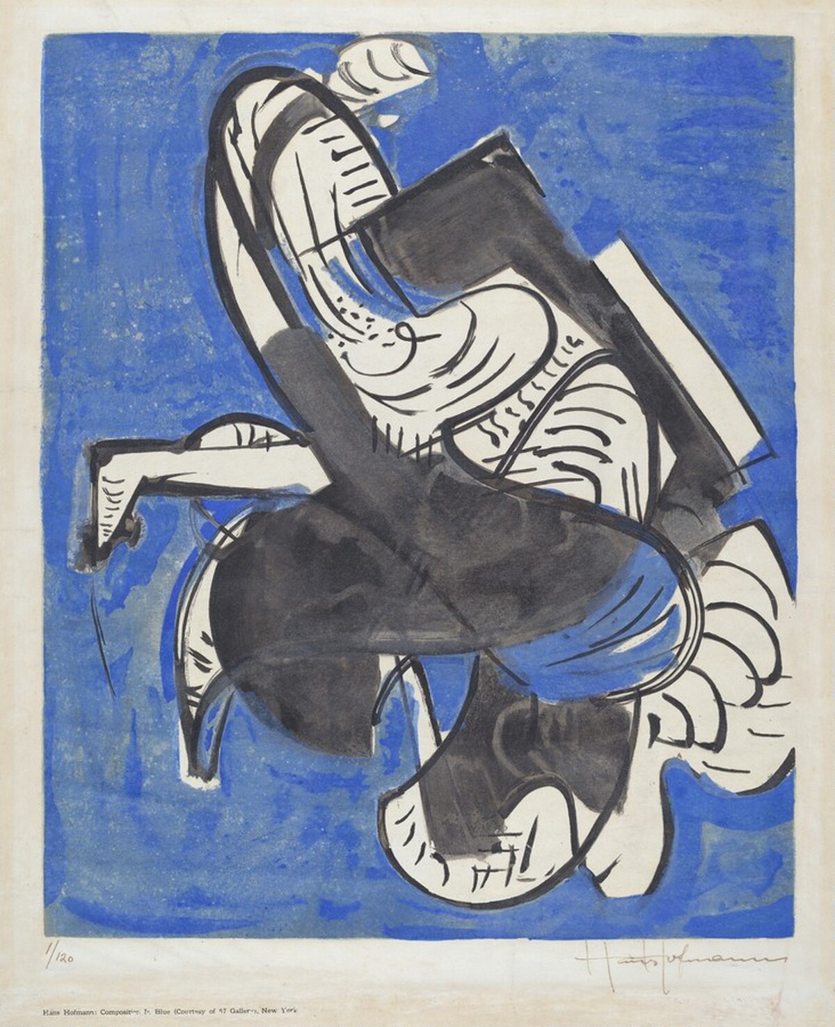 Composition in Blue by Hans Hofmann