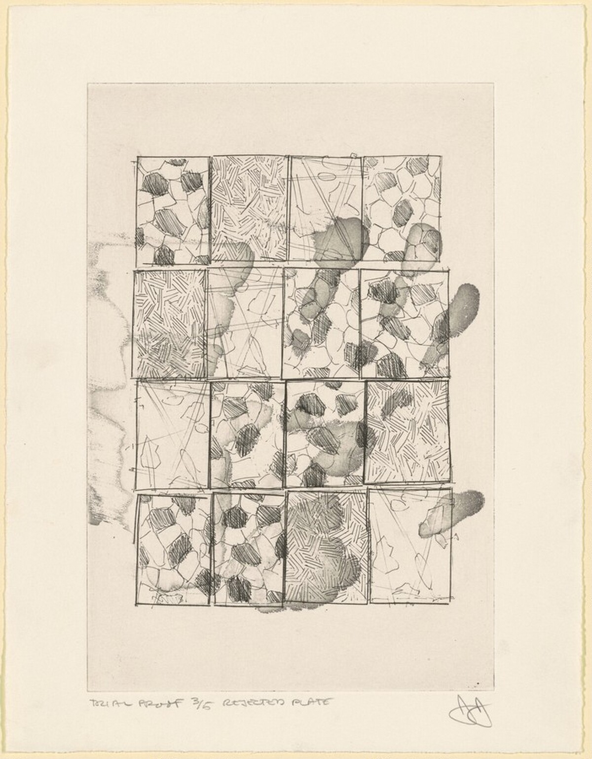 Rejected Plates: Hand [trial proof 3] by Jasper Johns