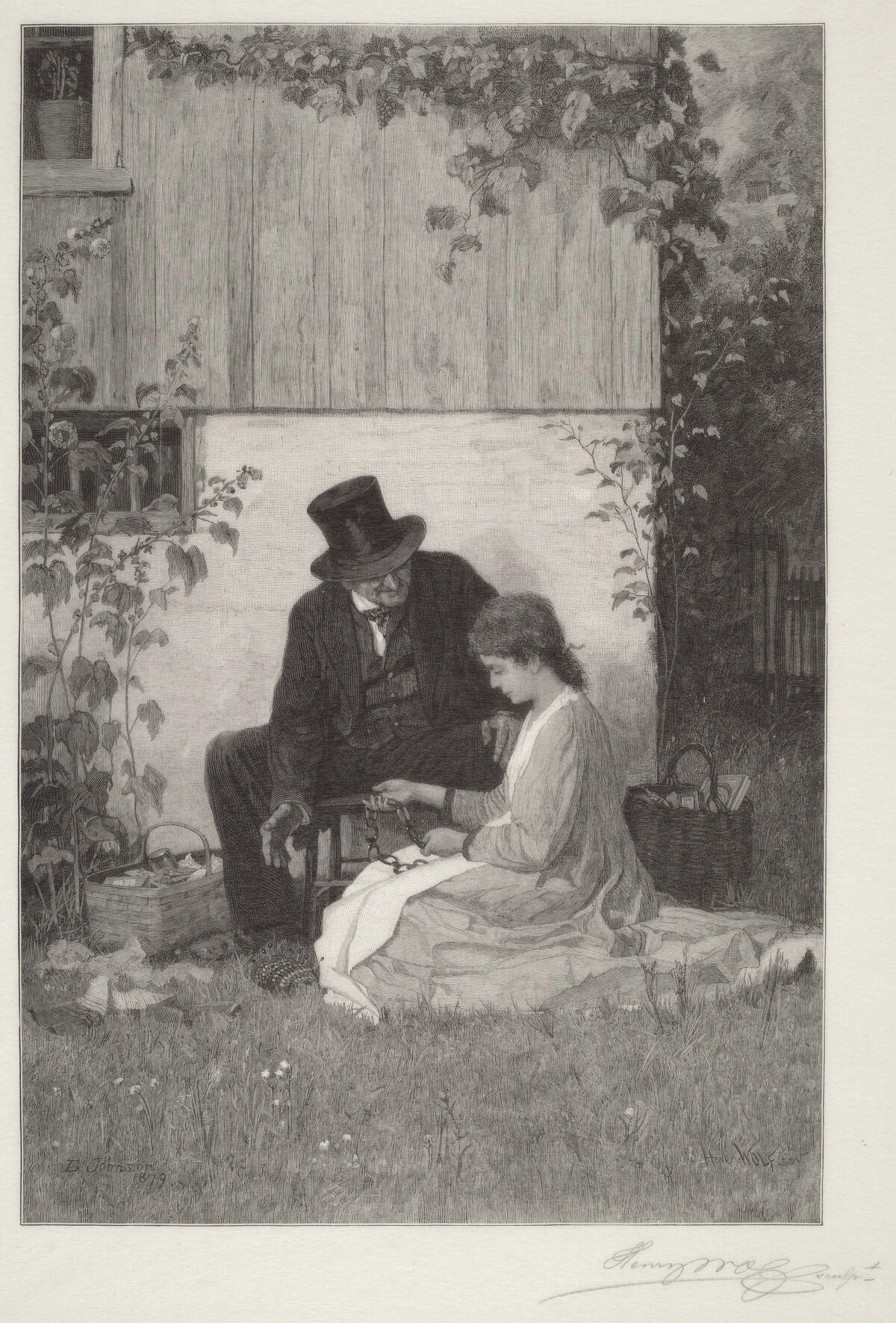 A New England Peddler by Henry Wolf