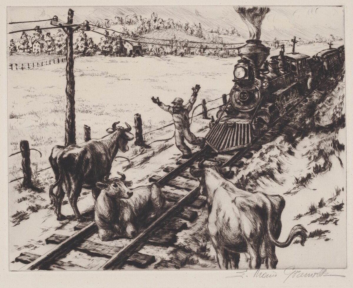 The Broken Fence by Edmond Mario Granville