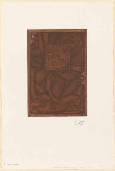Untitled (Orange Mezzotint) [trial proof G]