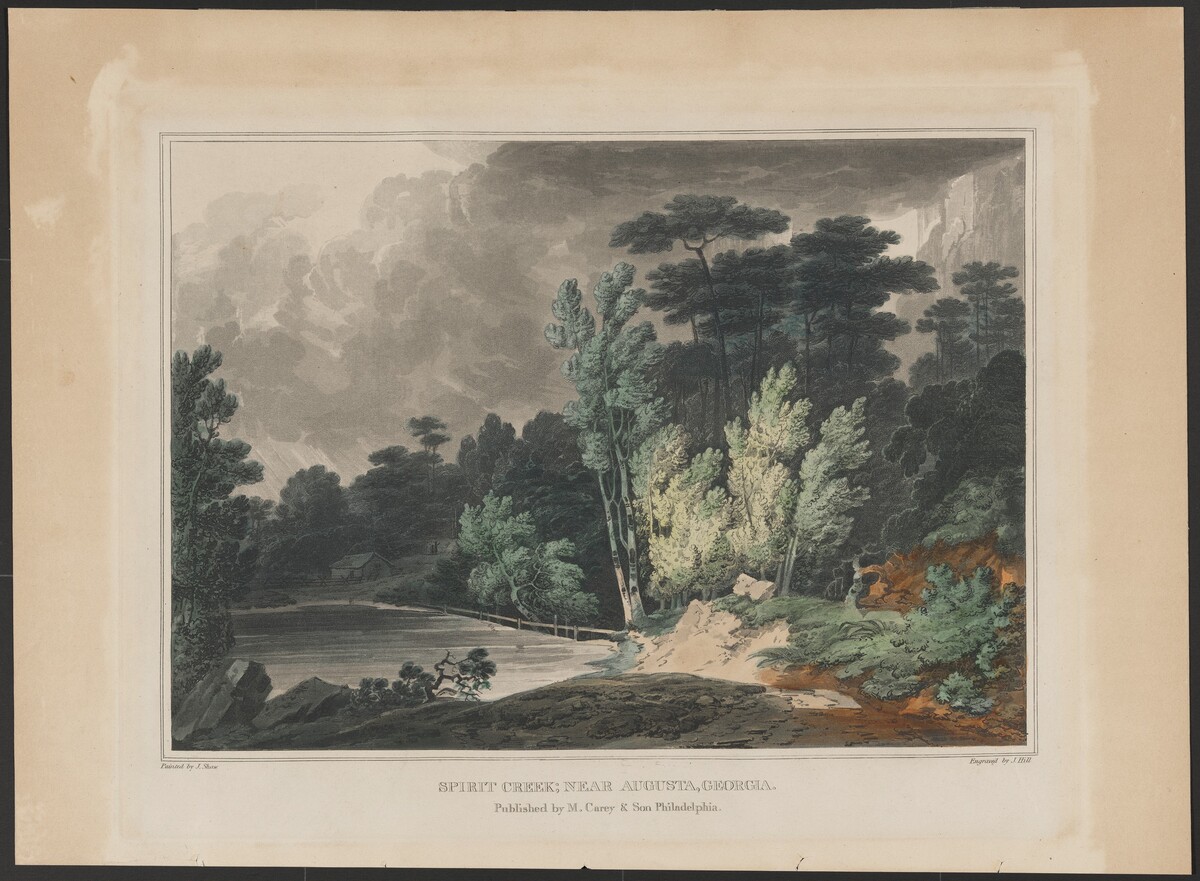 Spirit Creek; Near Augusta, Georgia by John Hill, after Joshua Shaw