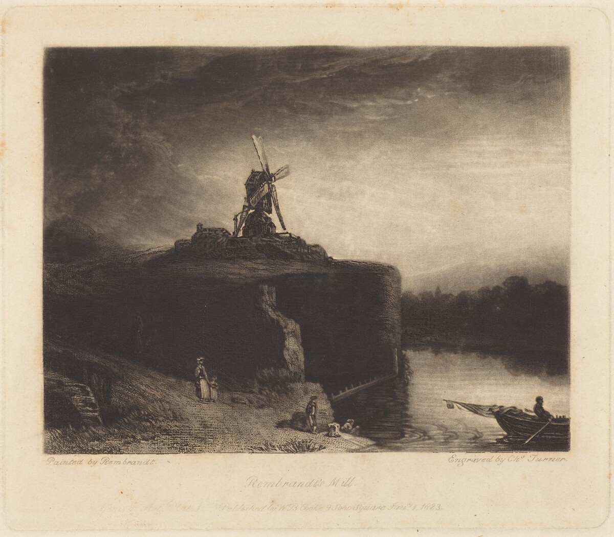 The Mill by Charles Turner after Rembrandt van Rijn