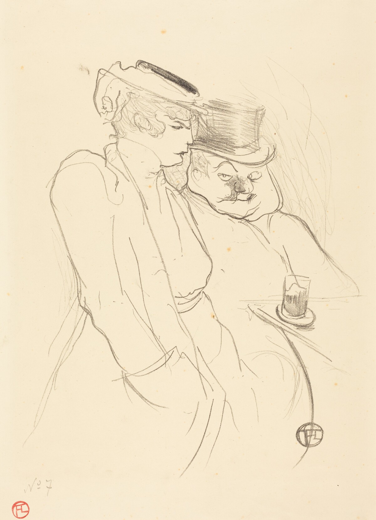 En quarante by Henri de Toulouse-Lautrec